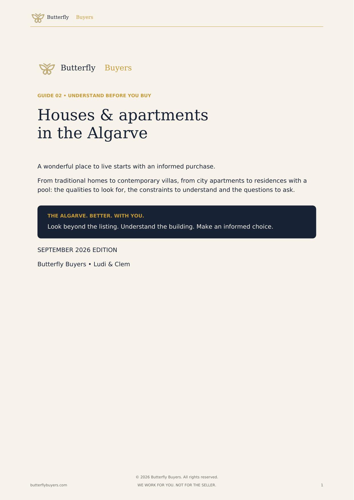 Houses & apartments in the Algarve